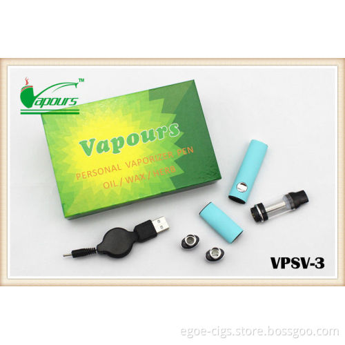 Colorful 350mah Elips E Cig Micro G Pen 3in1 Herb / Wax Vaporizer Ceramic Pen
